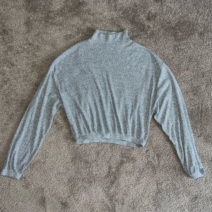 Garage Ribbed Cropped Turtleneck